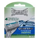 Сменные кассеты для Wilkinson Sword (Schick) Quattro TITANIUM Sensitive, 8 шт.