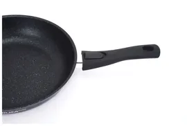 Lessner Сковорода KUKMARA Titanium pro литая 26 см со съёмной рукой и стеклянной крышкой сковородки