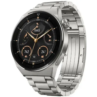 Умные часы HUAWEI WATCH GT 3 Pro Light Titanium Strap, серебристый-0