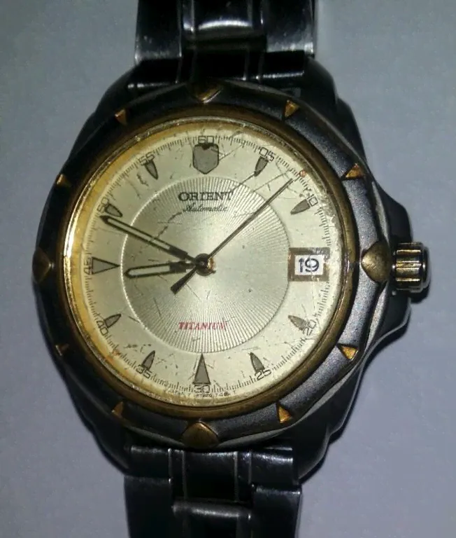 мужские часы автомат Orient automatic titanium KY 487z02-70-0