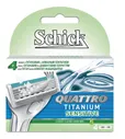 Schick/Wilkinson кассеты для бритья сменные мужские Quattro Titanium 4шт