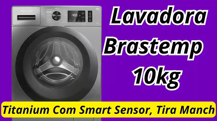 Lavadora Brastemp 10kg titanium com Smart Sensor, Tira Manchas Pro e Motor Inverter   BNF10AS