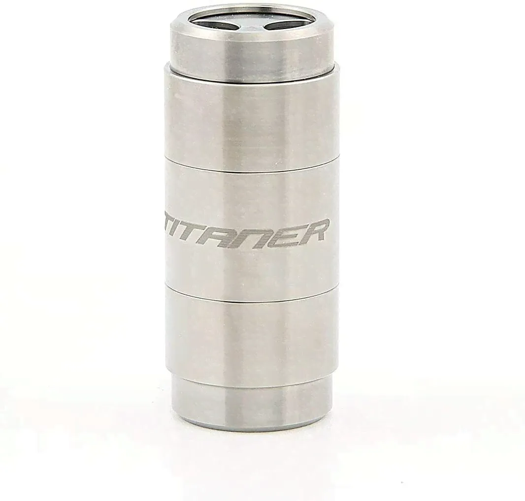 titaner Titanium Waterproof Container Double-End Opened Pill Storage Tool Box