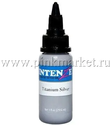 Тату-краска INTENZE Titanium Silver (США),30 мл