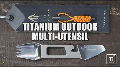 Titanium Outdoor Multi-Utensil - THE MUNCHER - Titanium Multi Utensil