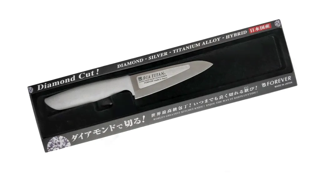 Нож универсальный Tojiro Forever Titanium Diamond, TW-13H, Титан, серый, в картонной коробке-1