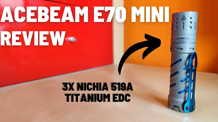Acebeam E70 mini Ti Review - 1,500 lm EDC flashlight with ultra-high CRI and even, rosy beam